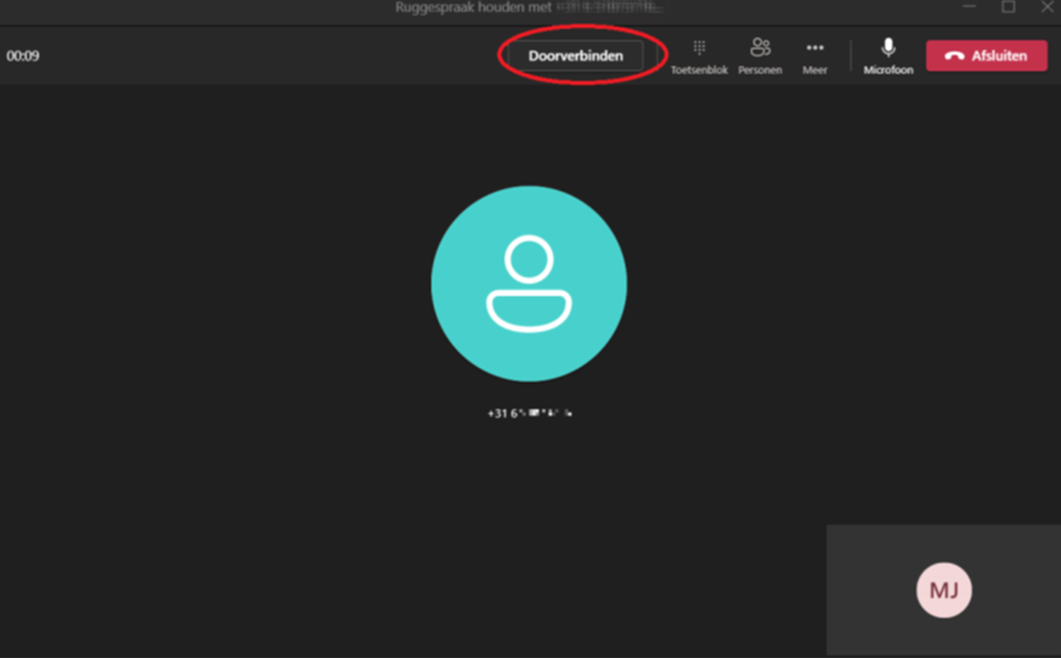 Bellen via Microsoft Teams met KPN ÉÉN