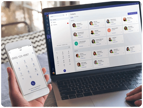 Bellen met Microsoft Teams - Score Utica